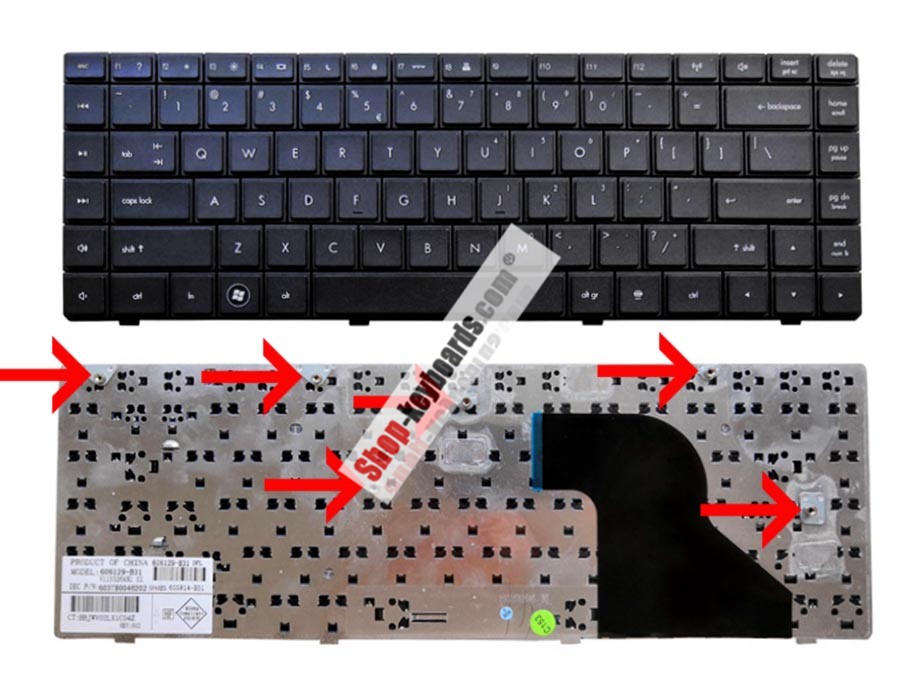 Compaq 605814-BG1 Keyboard replacement
