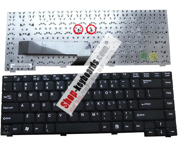 Fujitsu V-0117BIAS1 Keyboard replacement