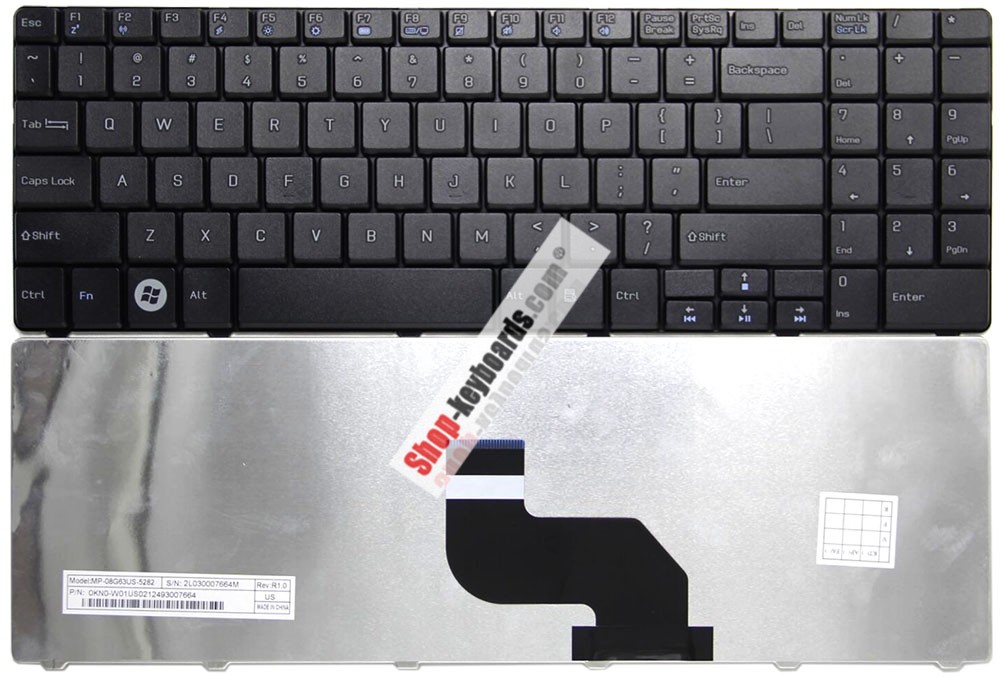 Medion AKOYA P6637  Keyboard replacement