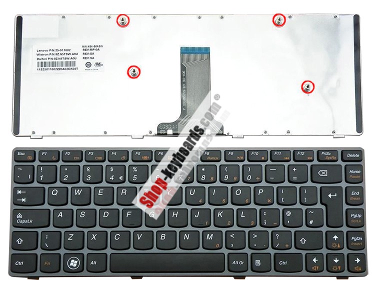Lenovo IdeaPad V370A Keyboard replacement