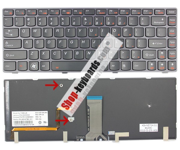 Lenovo IDEAPAD Y485 Keyboard replacement